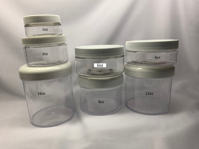 Clear PET Jars