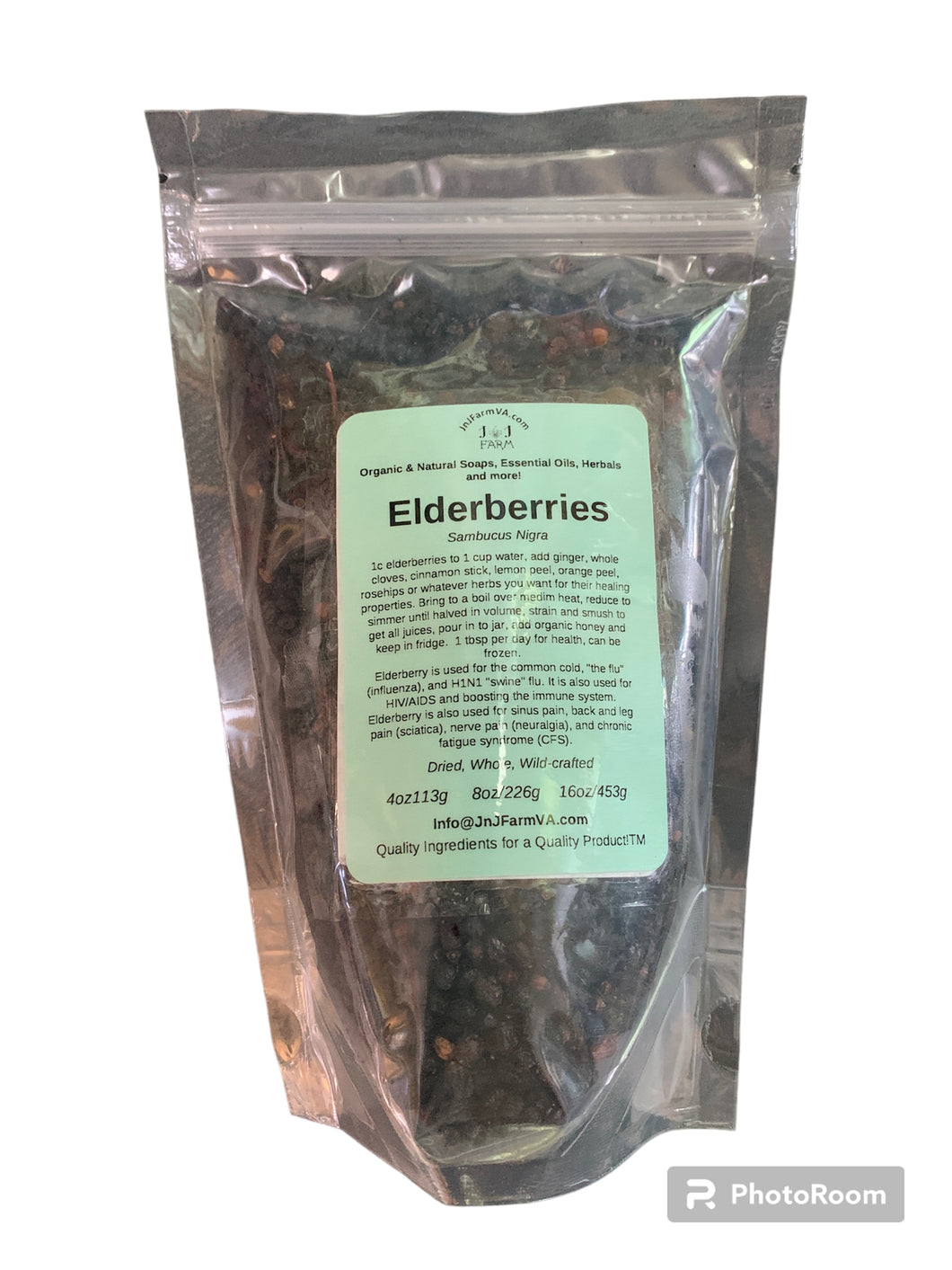 Elderberry, Dried Whole